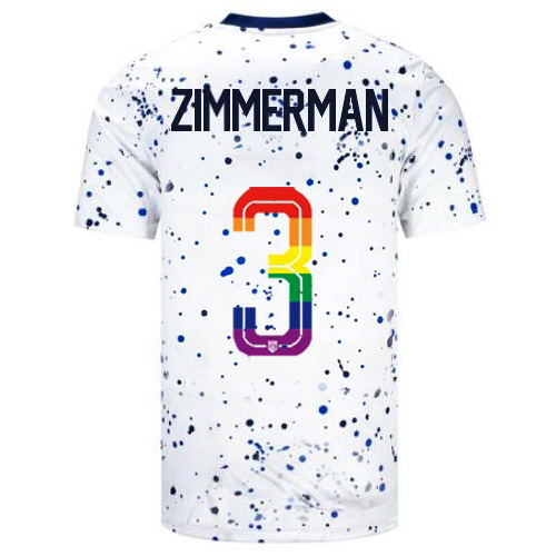 Walker Zimmerman 2023/24 White USA Rainbow Men's Jersey