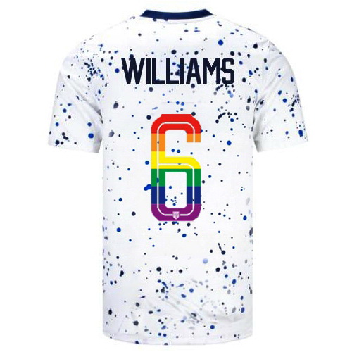 Lynn Williams 2023/24 White USA Rainbow Men's Jersey