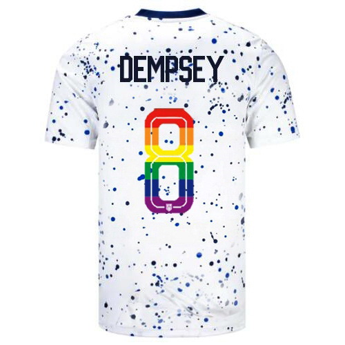 Clint Dempsey 2023/24 White USA Rainbow Men's Jersey