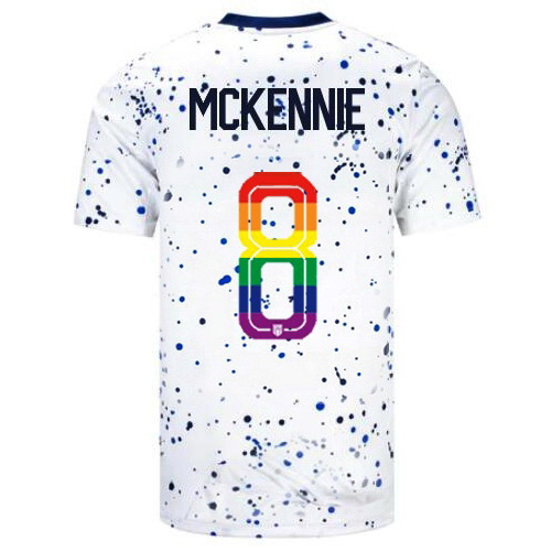 Weston McKennie 2023/24 White USA Rainbow Men's Jersey