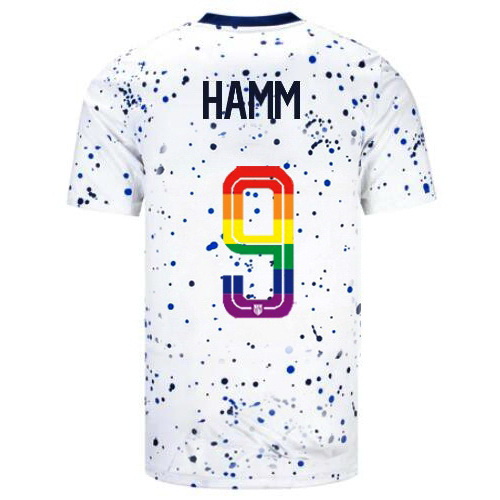 Mia Hamm 2023/24 White USA Rainbow Men's Jersey