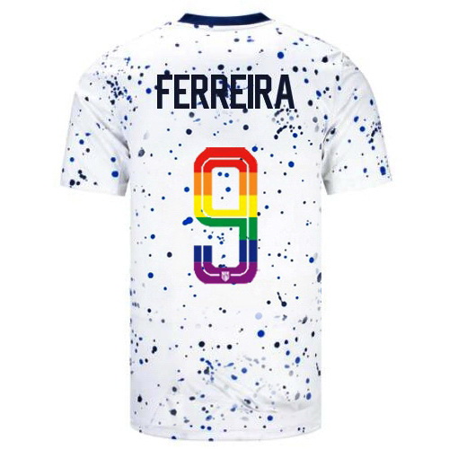 Jesus Ferreira 2023/24 White USA Rainbow Men's Jersey