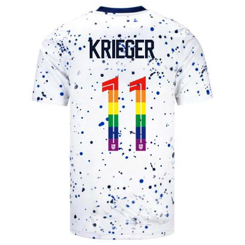 Ali Krieger 2023/24 White USA Rainbow Men's Jersey