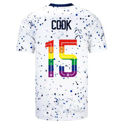 Alana Cook 2023/24 White USA Rainbow Men's Jersey