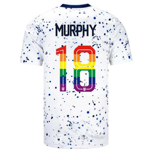 Casey Murphy 2023/24 White USA Rainbow Men's Jersey