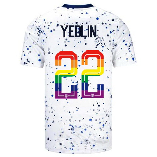 DeAndre Yedlin 2023/24 White USA Rainbow Men's Jersey