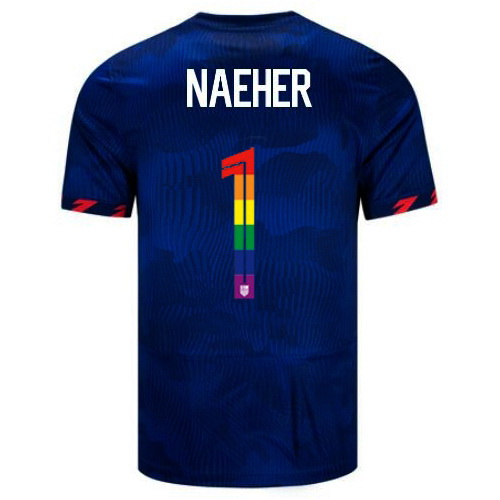 Alyssa Naeher 2023/24 Blue USA Rainbow Men's Jersey