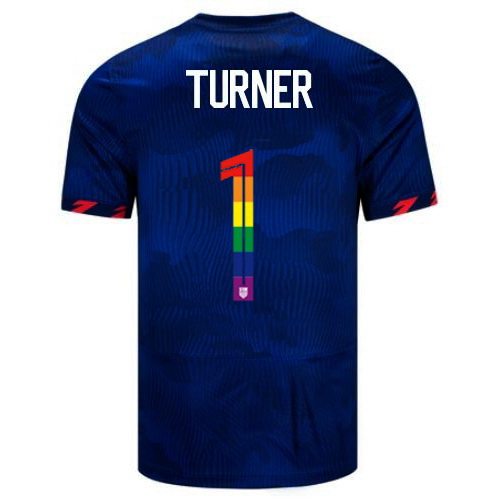 Matt Turner 2023/24 Blue USA Rainbow Men's Jersey