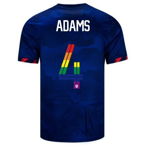 Tyler Adams 2023/24 Blue USA Rainbow Men's Jersey