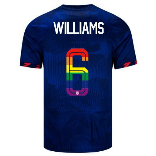 Lynn Williams 2023/24 Blue USA Rainbow Men's Jersey