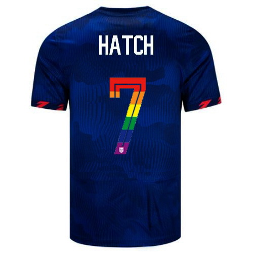 Ashley Hatch 2023/24 Blue USA Rainbow Men's Jersey