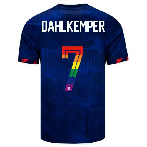 Abby Dahlkemper 2023/24 Blue USA Rainbow Men's Jersey