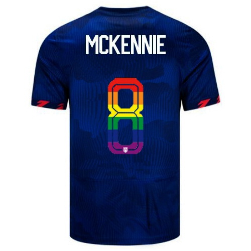 Weston McKennie 2023/24 Blue USA Rainbow Men's Jersey