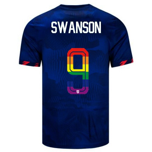 Mallory Swanson 2023/24 Blue USA Rainbow Men's Jersey