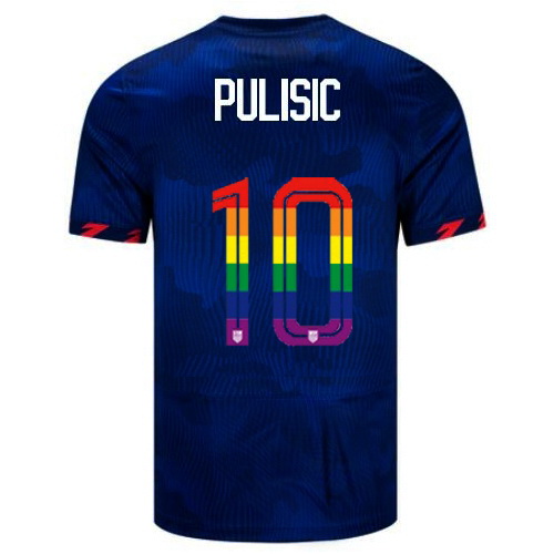 Christian Pulisic 2023/24 Blue USA Rainbow Men's Jersey