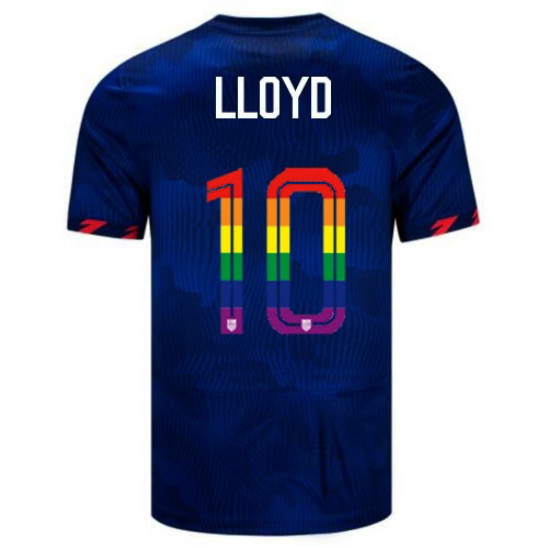 Carli Lloyd 2023/24 Blue USA Rainbow Men's Jersey