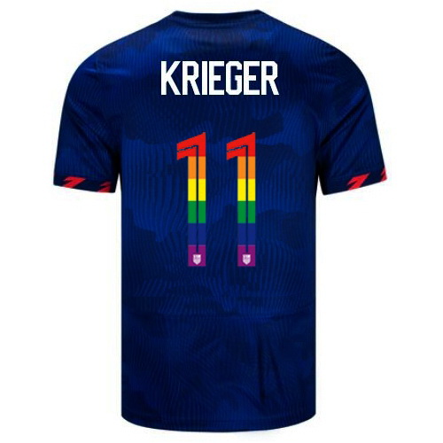 Ali Krieger 2023/24 Blue USA Rainbow Men's Jersey