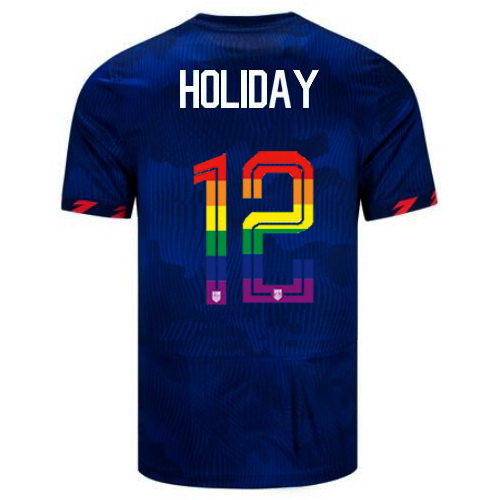 Lauren Holiday 2023/24 Blue USA Rainbow Men's Jersey