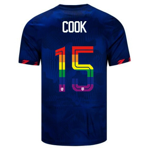 Alana Cook 2023/24 Blue USA Rainbow Men's Jersey