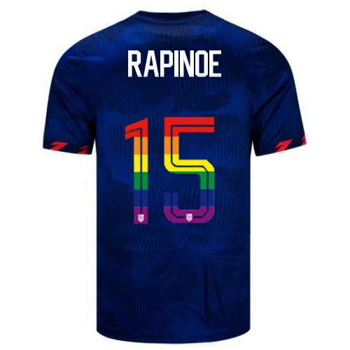 Megan Rapinoe 2023/24 Blue USA Rainbow Men's Jersey