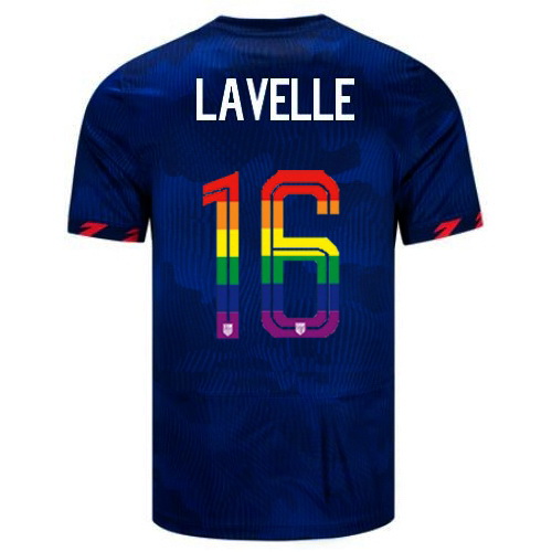 Rose Lavelle 2023/24 Blue USA Rainbow Men's Jersey