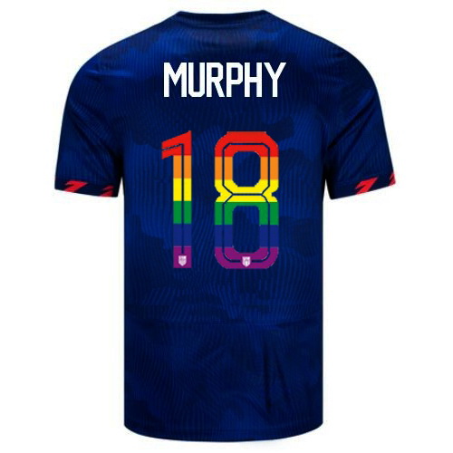 Casey Murphy 2023/24 Blue USA Rainbow Men's Jersey