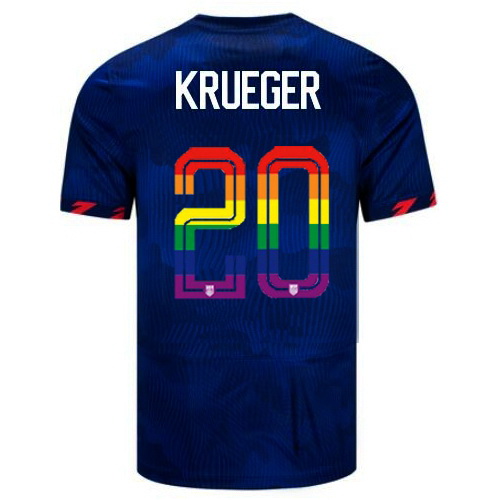 Casey Krueger 2023/24 Blue USA Rainbow Men's Jersey