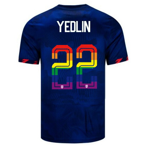 DeAndre Yedlin 2023/24 Blue USA Rainbow Men's Jersey