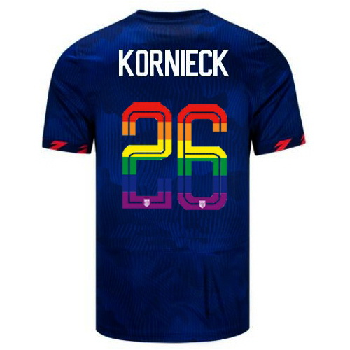 Taylor Kornieck 2023/24 Blue USA Rainbow Men's Jersey