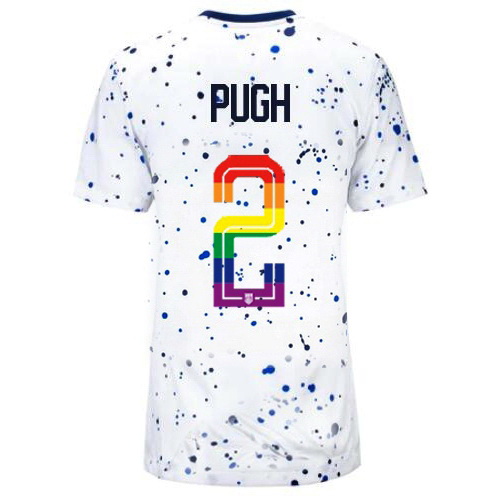 Mallory Pugh 2023/24 White USA Rainbow Women's Jersey