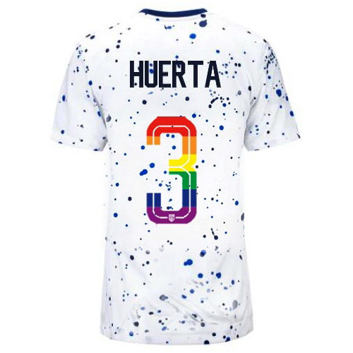 Sofia Huerta 2023/24 White USA Rainbow Women's Jersey