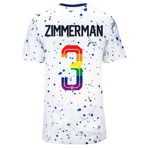 Walker Zimmerman 2023/24 White USA Rainbow Women's Jersey