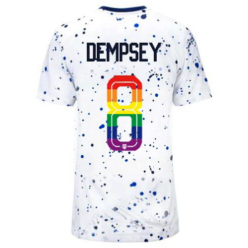 Clint Dempsey 2023/24 White USA Rainbow Women's Jersey