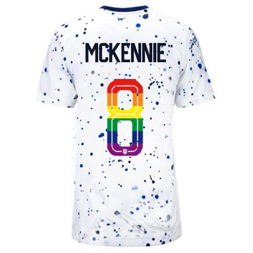 Weston McKennie 2023/24 White USA Rainbow Women's Jersey