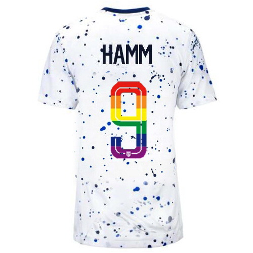 Mia Hamm 2023/24 White USA Rainbow Women's Jersey