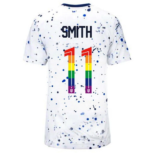 Sophia Smith 2023/24 White USA Rainbow Women's Jersey