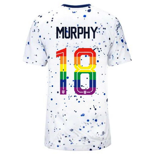 Casey Murphy 2023/24 White USA Rainbow Women's Jersey