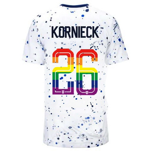 Taylor Kornieck 2023/24 White USA Rainbow Women's Jersey