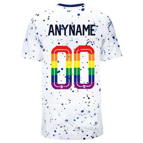 Customized 2023/24 White USA Rainbow Women's Jersey