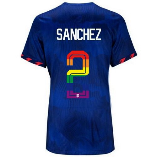 Ashley Sanchez 2023/24 Blue USA Rainbow Women's Jersey