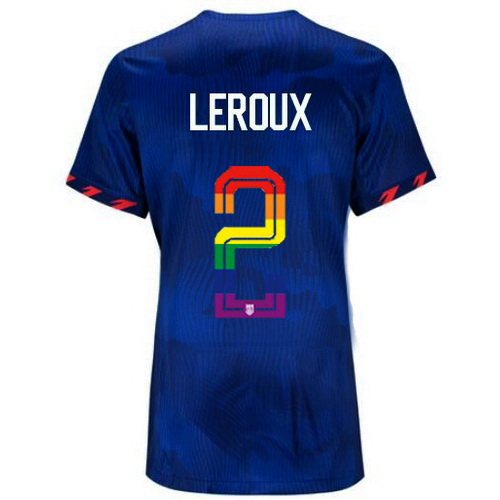 Sydney Leroux 2023/24 Blue USA Rainbow Women's Jersey