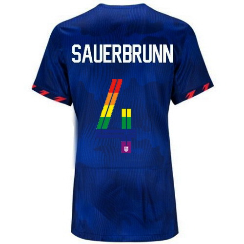 Becky Sauerbrunn 2023/24 Blue USA Rainbow Women's Jersey