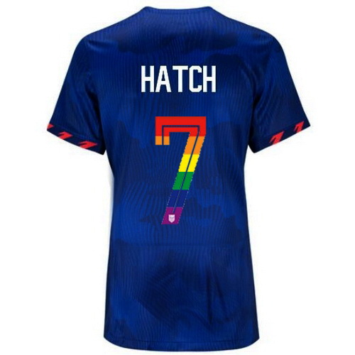 Ashley Hatch 2023/24 Blue USA Rainbow Women's Jersey