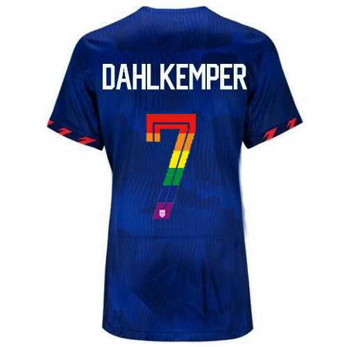 Abby Dahlkemper 2023/24 Blue USA Rainbow Women's Jersey