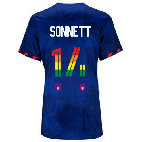 Emily Sonnett 2023/24 Blue USA Rainbow Women's Jersey