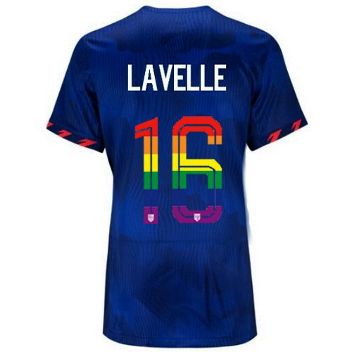 Rose Lavelle 2023/24 Blue USA Rainbow Women's Jersey