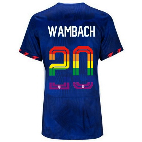 Abby Wambach 2023/24 Blue USA Rainbow Women's Jersey