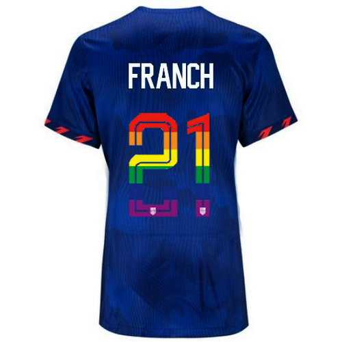 Adrianna Franch 2023/24 Blue USA Rainbow Women's Jersey