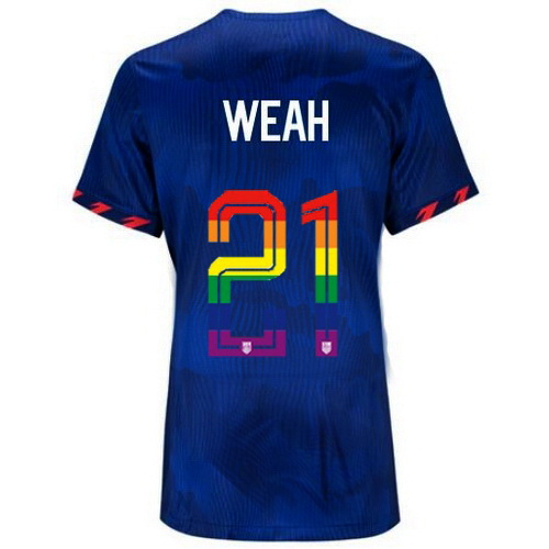 Tim Weah 2023/24 Blue USA Rainbow Women's Jersey