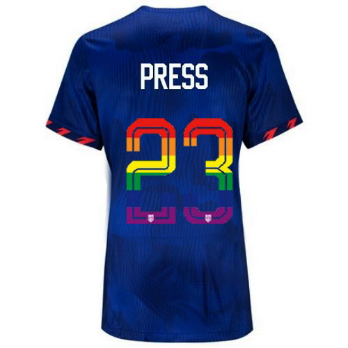 Christen Press 2023/24 Blue USA Rainbow Women's Jersey